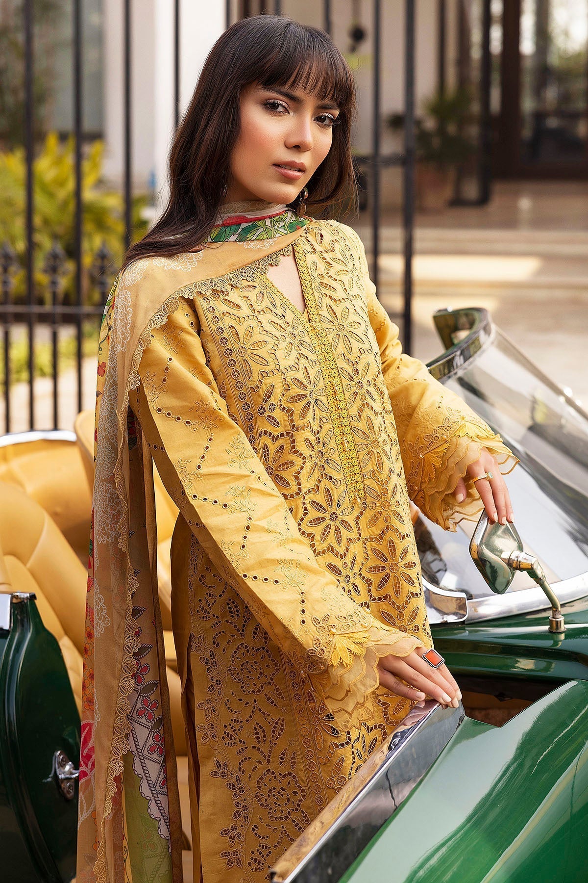 Motifz | Premium Lawn 25 | 5323-GENEVA L Mustard Yellow Lawn