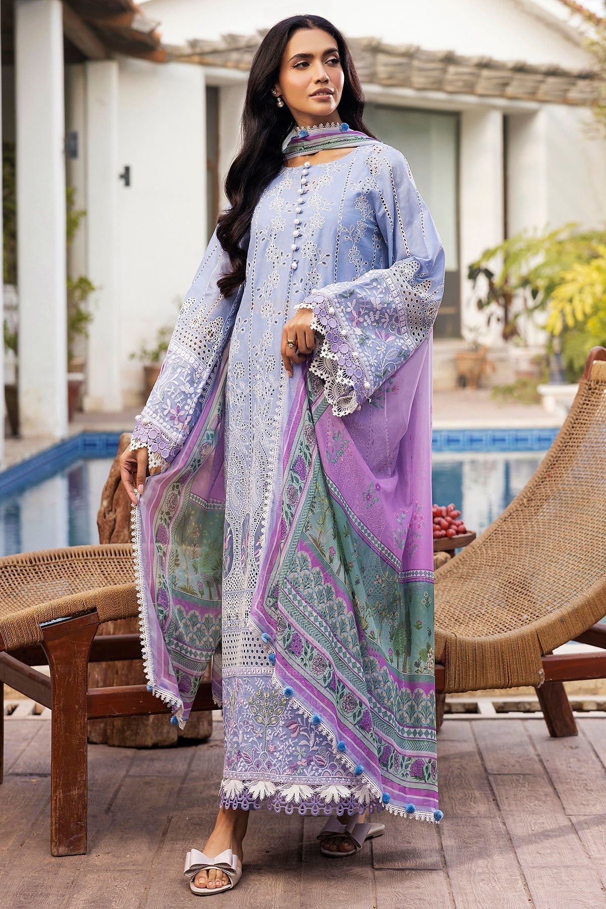 Motifz | Premium Lawn 25 | 5325-MAELYS L Lilac Lawn
