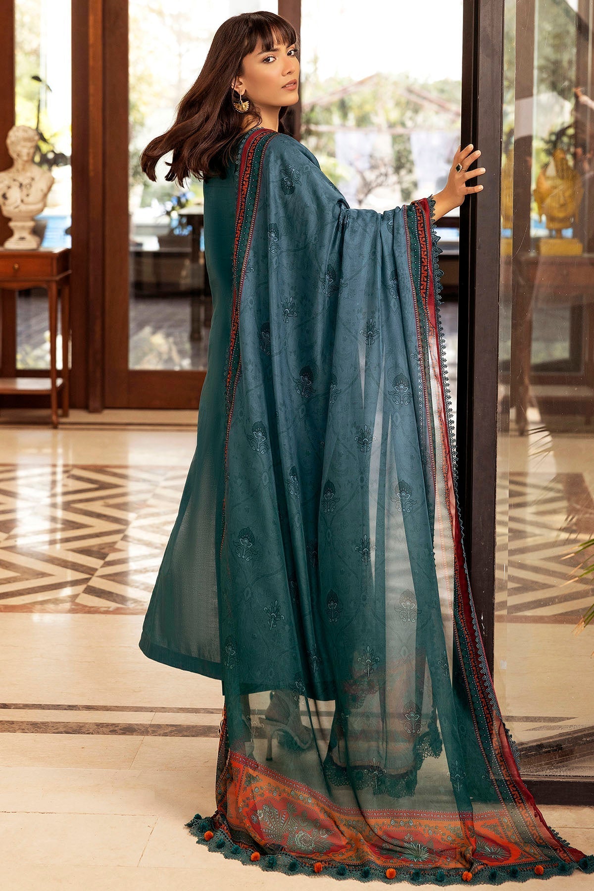 Motifz | Premium Lawn 25 | 5327-PERCY S Zinc Lawn