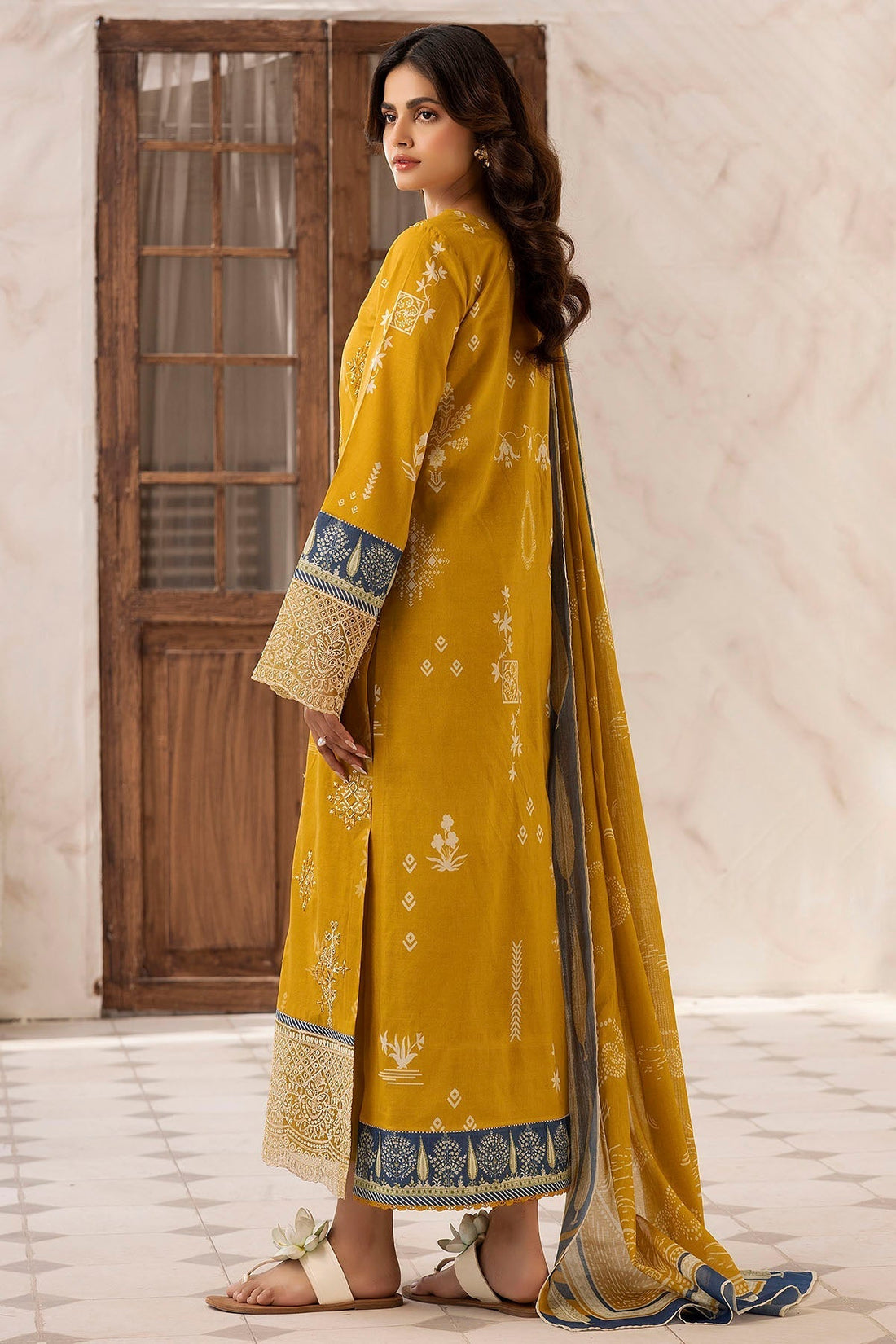 Motifz | Umang Lawn | 5416-USWA XS Mustard Yellow Lawn