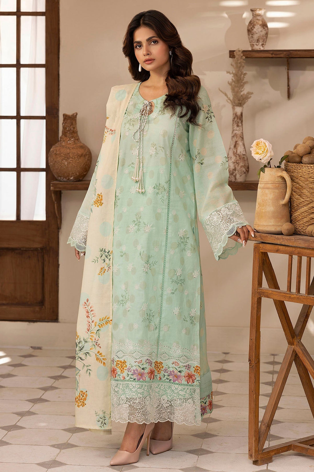 Motifz | Umang Lawn | 5418-ALYSSA XS Mint Lawn