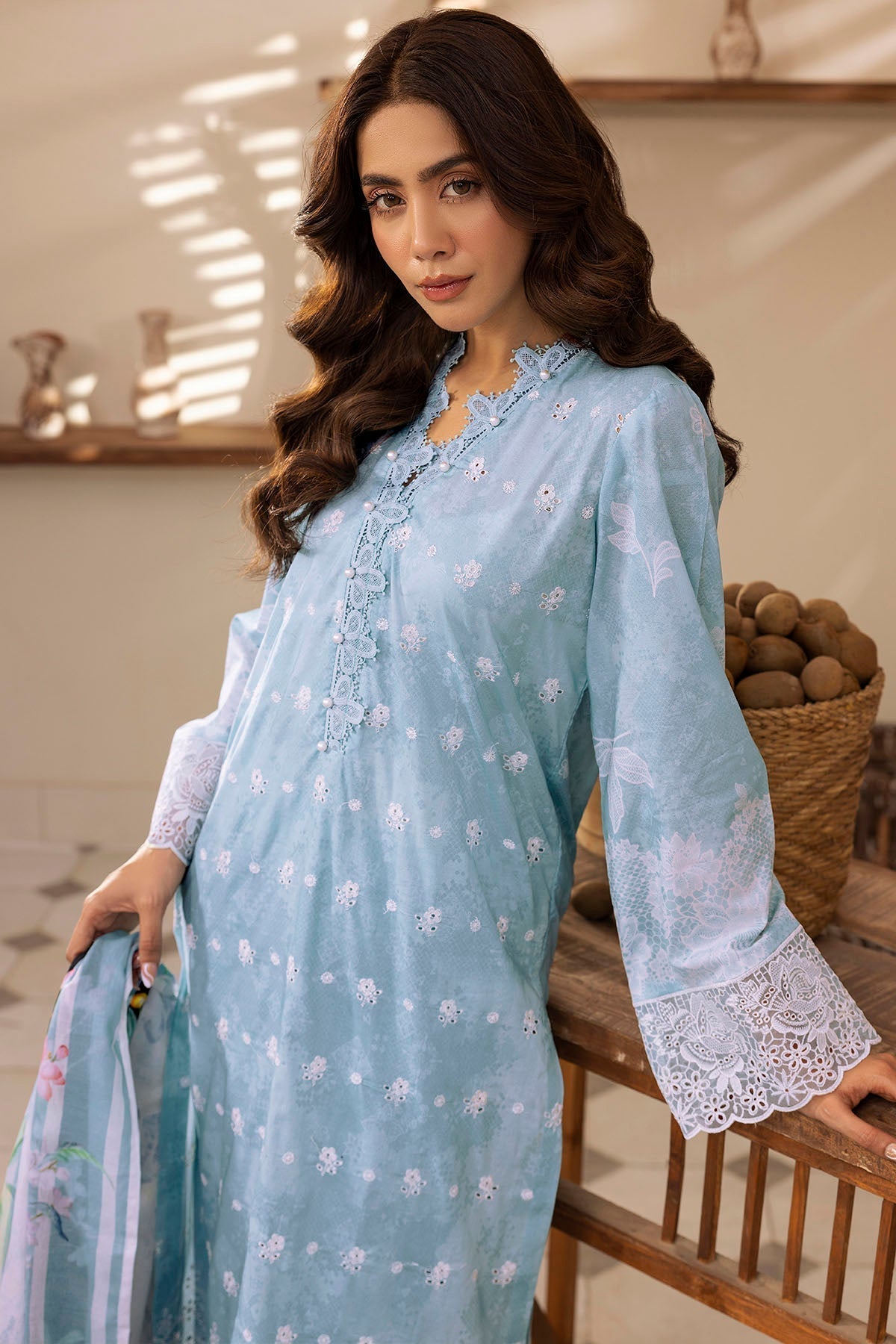 Motifz | Umang Lawn | 5420-JANE L Ice Blue Lawn