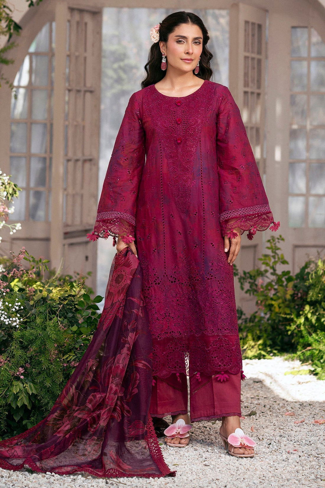 Motifz | Premium Lawn 25 | 5426-VALERIE XS Berry Lawn