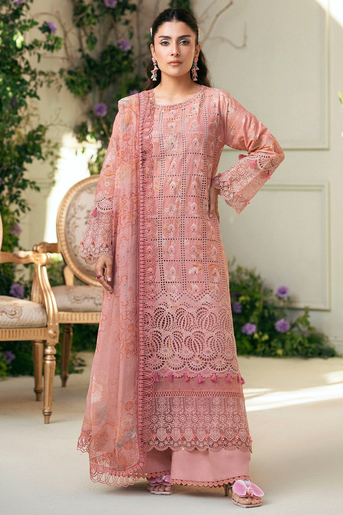 Motifz | Premium Lawn 25 | 5427-LOTUS XS Pink Lawn