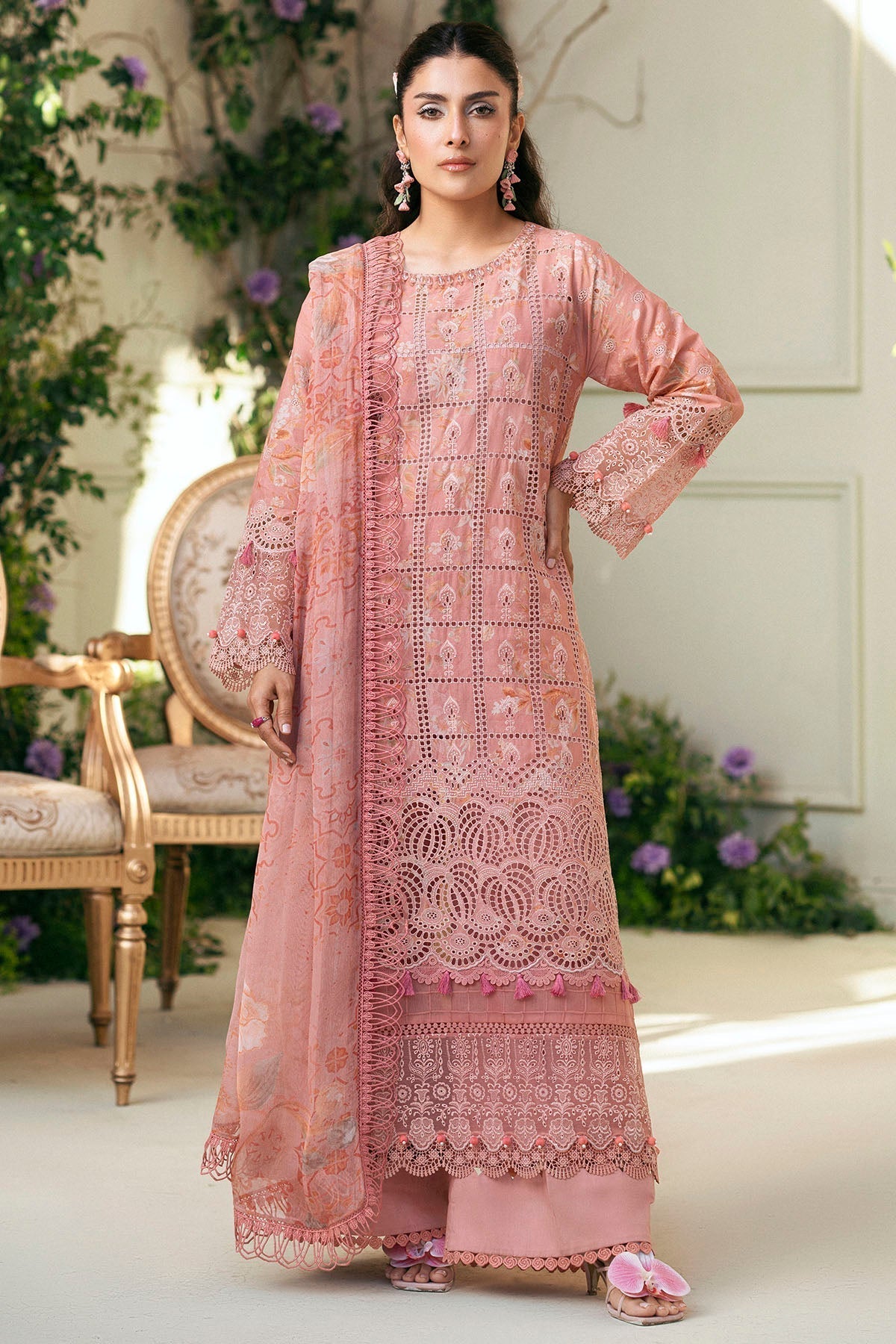 Motifz | Premium Lawn 25 | 5427-LOTUS XS Pink Lawn