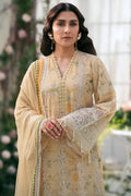 Motifz | Premium Lawn 25 | 5429-ORCHID M Pale Yellow Lawn
