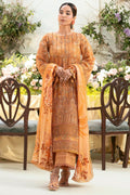 Motifz | Premium Lawn 25 | 5431-BLUEBEELL L Orange Lawn