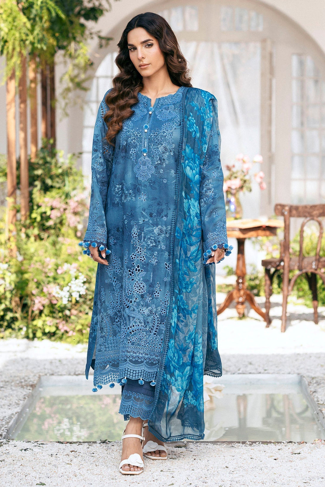 Motifz | Premium Lawn 25 | 5434-LILLY XS Blue Lawn