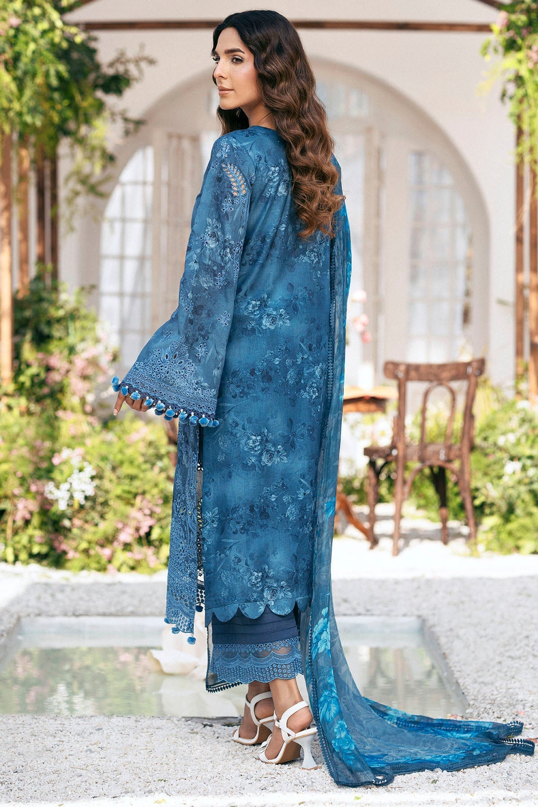 Motifz | Premium Lawn 25 | 5434-LILLY XS Blue Lawn