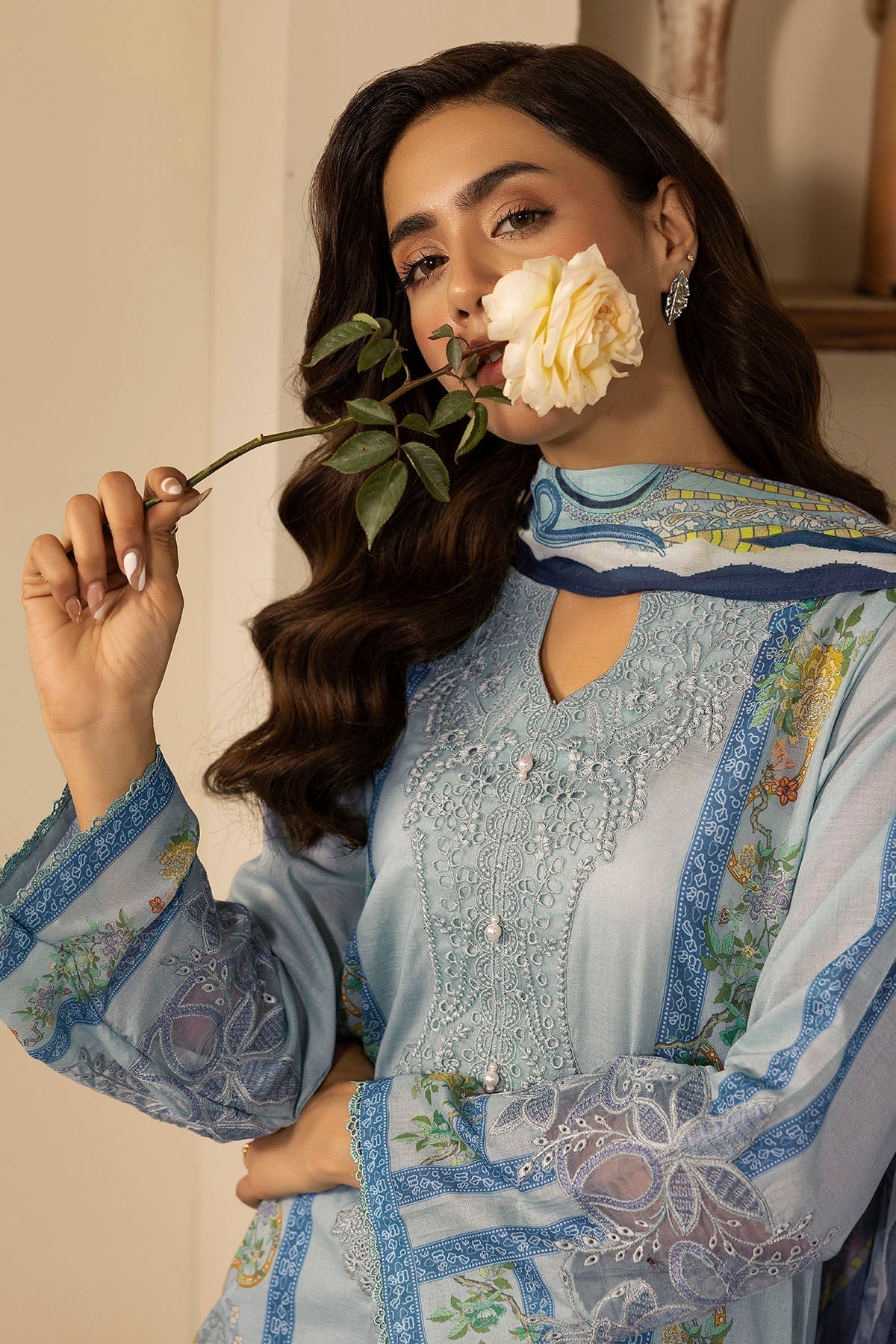 Motifz | Umang Lawn | 5469-XYLA M Ice Blue Lawn