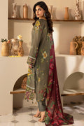 Motifz | Umang Lawn | 5470-NANCY S Olive Haze Lawn