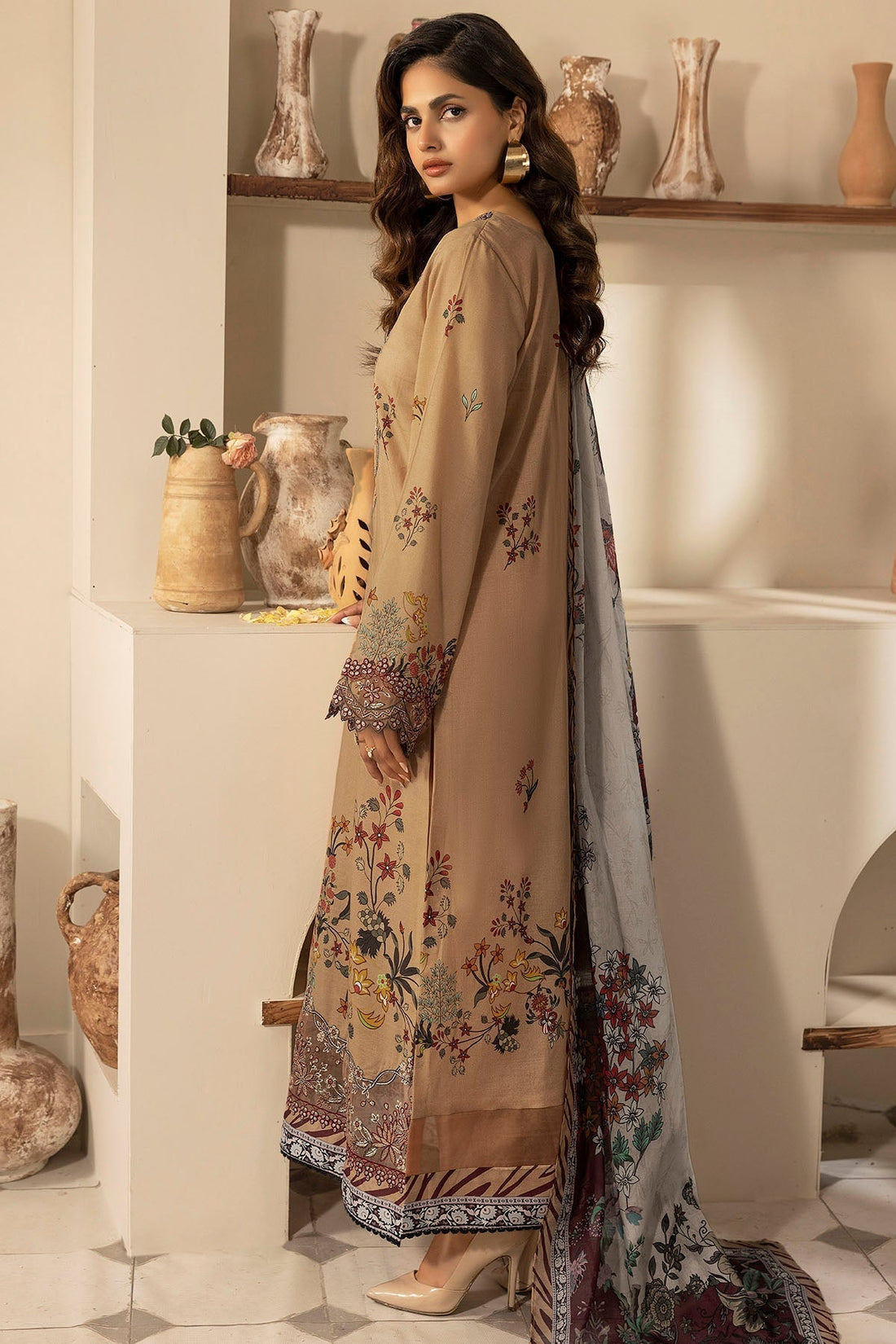Motifz | Umang Lawn | 5474-ARA XS Beige Lawn