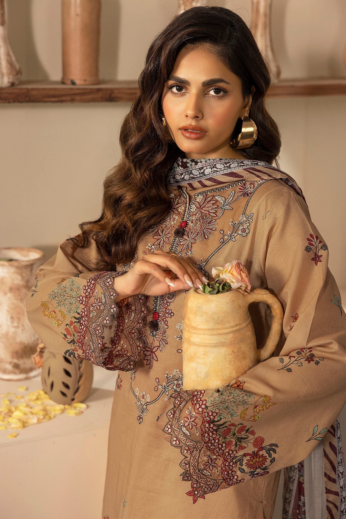 Motifz | Umang Lawn | 5474-ARA M Beige Lawn