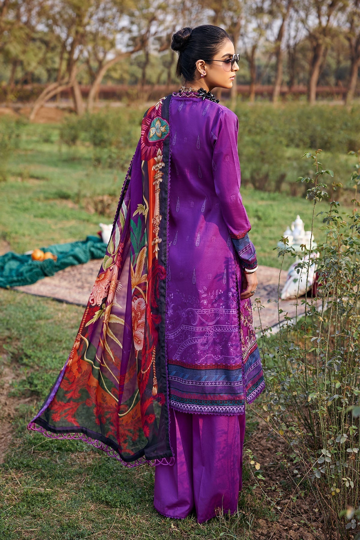 Motifz | Umang Lawn | 3547-ELIF S Purple Lawn