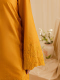 Mahnur | Petal Whispers Lawn Pret | Magnolia XL Mustard Yellow Lawn