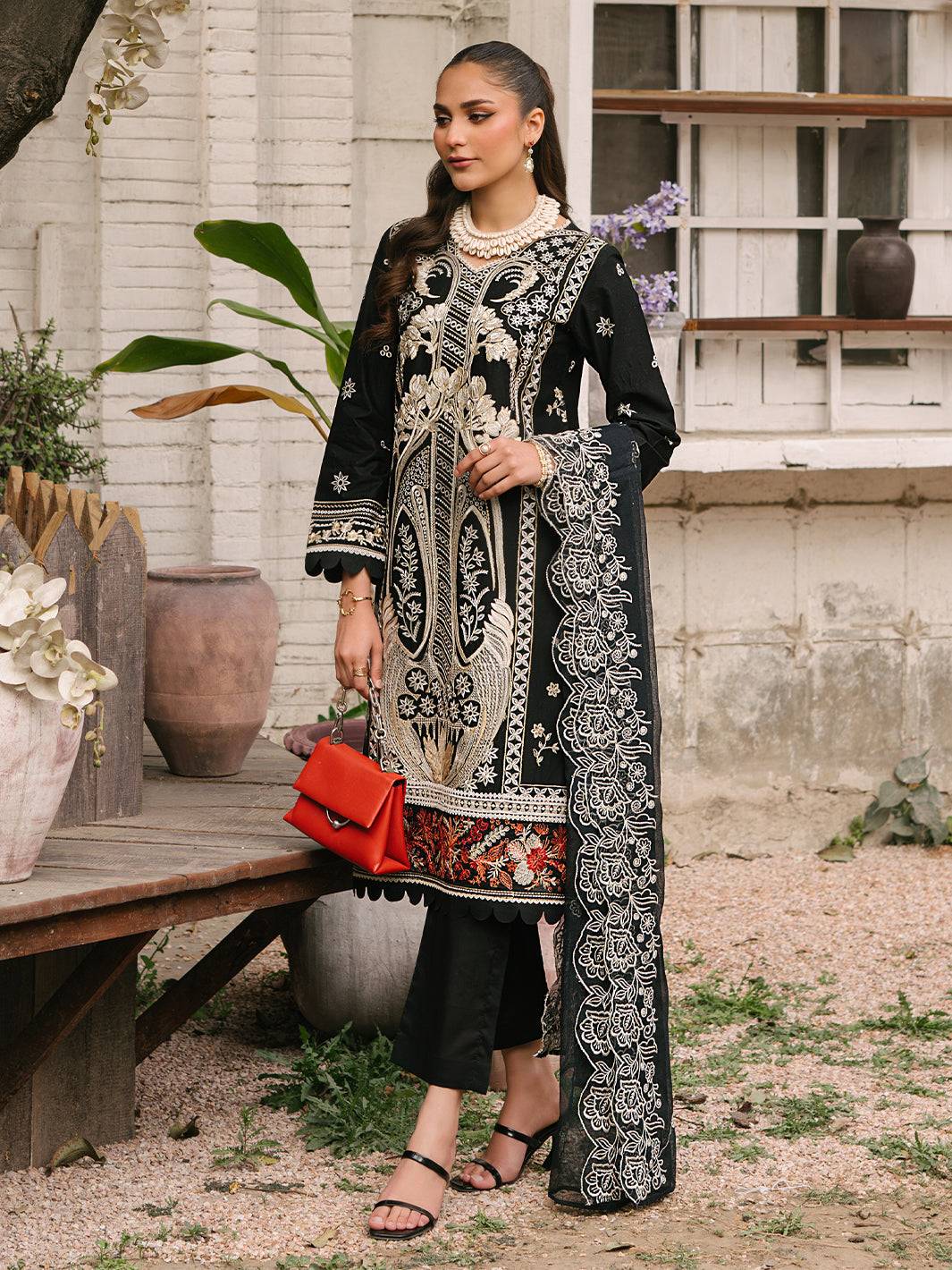 Mahnur | Masakali Luxury Lawn 24 | MK 04 - A - Pakistani Designer Dress - by Mahnur | Type: Luxury - 100% Original at Saira Sultan