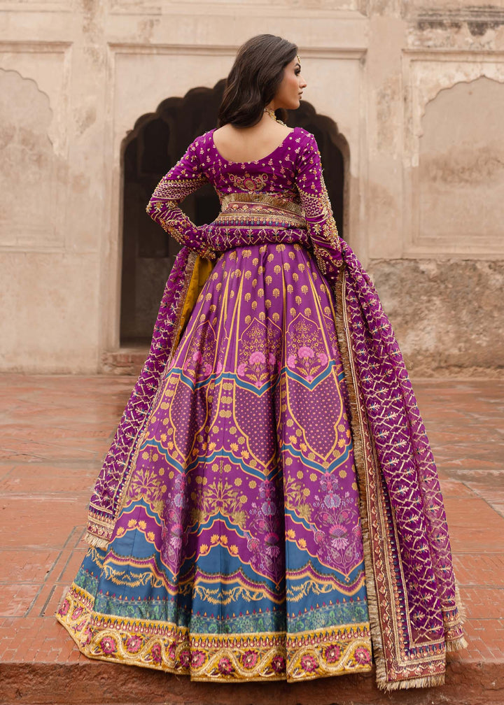 Maria Osama Khan | Khawabeedah Wedding Formals | Mehva XS Purple Grip Silk