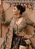 Maria Osama Khan | Khawabeedah Wedding Formals | Shab e posh M Black Grip Silk