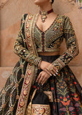 Maria Osama Khan | Khawabeedah Wedding Formals | Shab e posh L Black Grip Silk