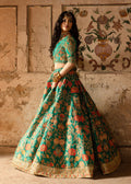 Maria Osama Khan | Khawabeedah Wedding Formals | Zinia XL Green Grip Silk