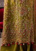 Maria Osama Khan | Mystara Wedding Festive | Noir Custom Size Mehndi Green Organza