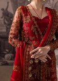 Maria Osama Khan | Mystara Wedding Festive | Vanta Custom Size Maroon Organza