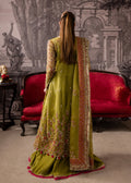 Maria Osama Khan | Mystara Wedding Festive | Noir S Mehndi Green Organza