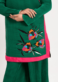 Maria Osama Khan | Claire Pleated Silk | Ivy - Pakistani Designer Dress - by Maria Osama Khan | Type: Formal - 100% Original at Saira Sultan