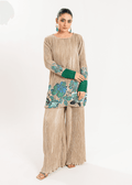 Maria Osama Khan | Claire Pleated Silk | Stardust - Pakistani Designer Dress - by Maria Osama Khan | Type: Formal - 100% Original at Saira Sultan