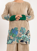 Maria Osama Khan | Claire Pleated Silk | Stardust - Pakistani Designer Dress - by Maria Osama Khan | Type: Formal - 100% Original at Saira Sultan