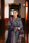 Maryam Hussain | Silk Edit | Breeze L Navy Blue Khaddar