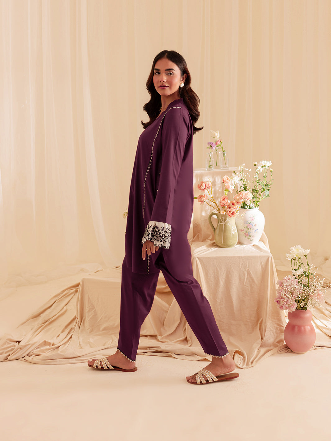 Mahnur | Petal Whispers Lawn Pret | Meadow