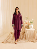 Mahnur | Petal Whispers Lawn Pret | Meadow XS Magenta Lawn