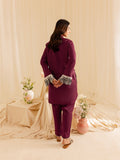 Mahnur | Petal Whispers Lawn Pret | Meadow S Magenta Lawn