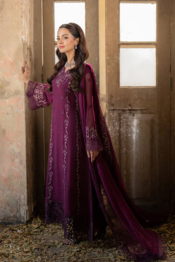 Azure | Ensembles Embroidered Formals | Merlot Grace XS Dark Plum Chiffon