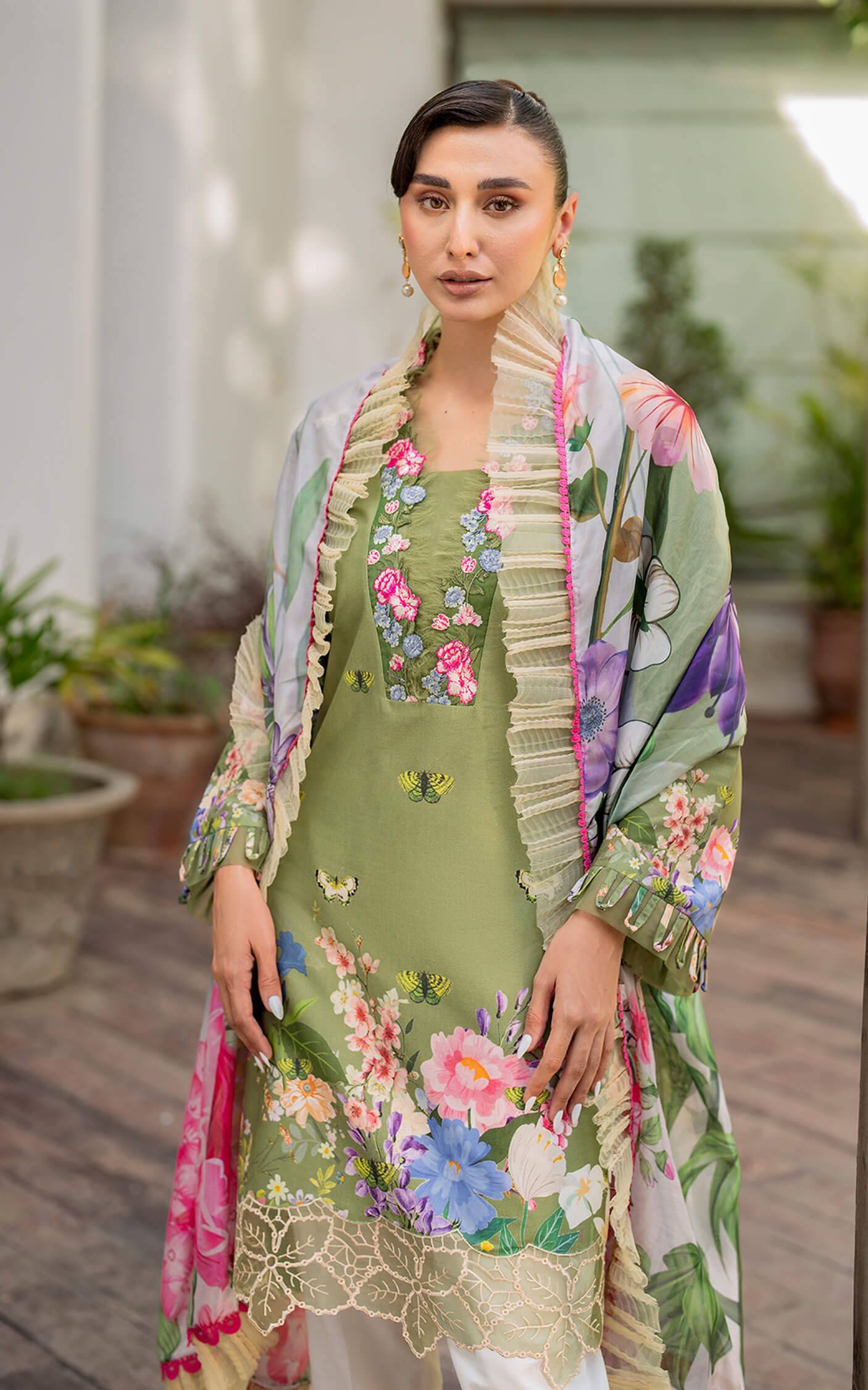 Asifa and Nabeel | Meraki Summer Vol 2 | Meyna MK-07 - Pakistani Designer Dress - by Asifa and Nabeel | Type: Luxury - 100% Original at Saira Sultan