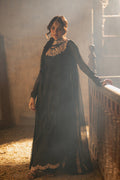 Azure | Ensembles Embroidered Formals | Midnight Veil L Black Chiffon