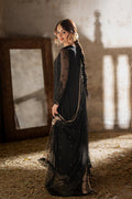 Azure | Ensembles Embroidered Formals | Midnight Veil M Black Chiffon