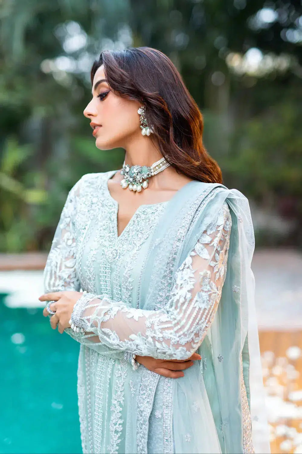 Azure | Embroidered Formals | Mint Breeze - Pakistani Designer Dress - by Azure | Type: Formal - 100% Original at Saira Sultan