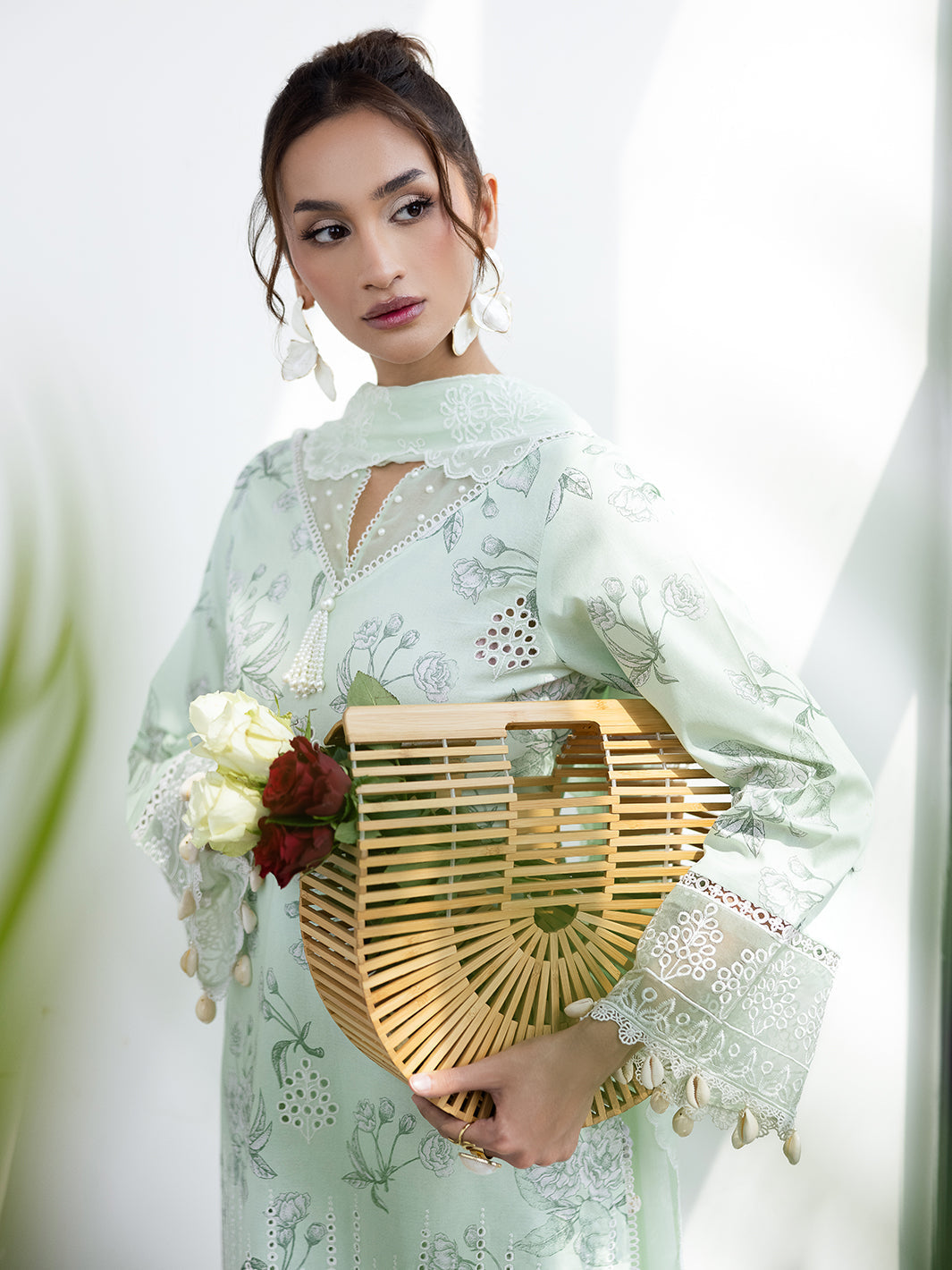 Mahnur | After Hours Luxury Lawn 25 | Mint Mirage M Mint Lawn