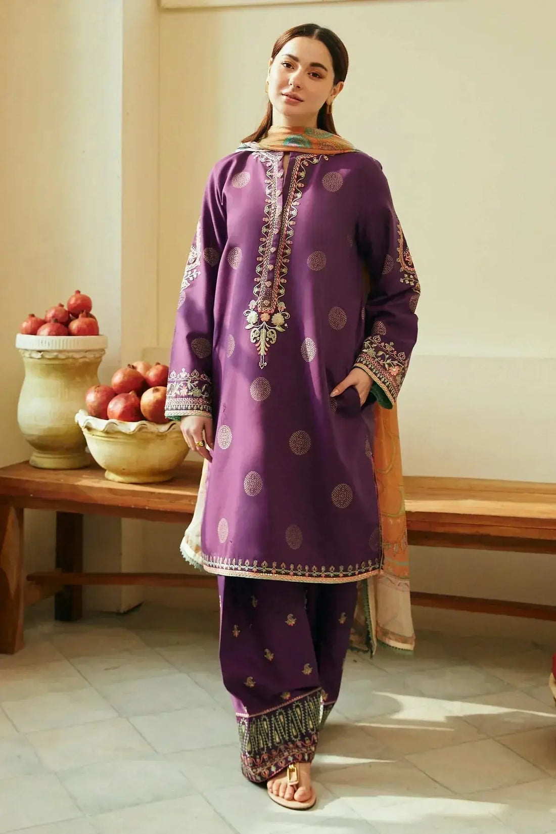 Zara Shahjahan | Coco Lawn 24 | MORNI-9A - Pakistani Designer Dress - by Zara Shahjahan | Type: Luxury - 100% Original at Saira Sultan