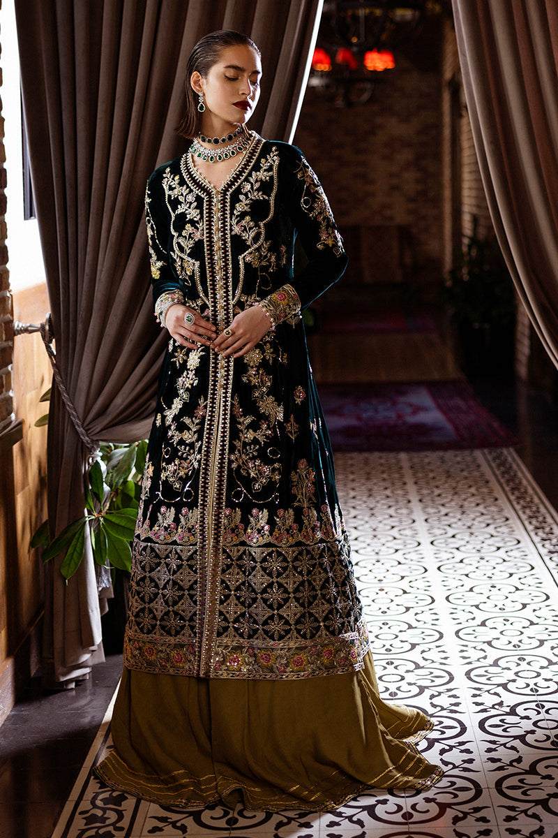Mushq | Deja Vu Velvet | Nostalgic Shadows - Pakistani Designer Dress - by Mushq | Type: Ladies Clothes - 100% Original at Saira Sultan