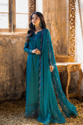 Azure | Ensembles Embroidered Formals | Mystic Teal XL Dark Teal Chiffon