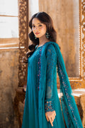 Azure | Ensembles Embroidered Formals | Mystic Teal S Dark Teal Chiffon