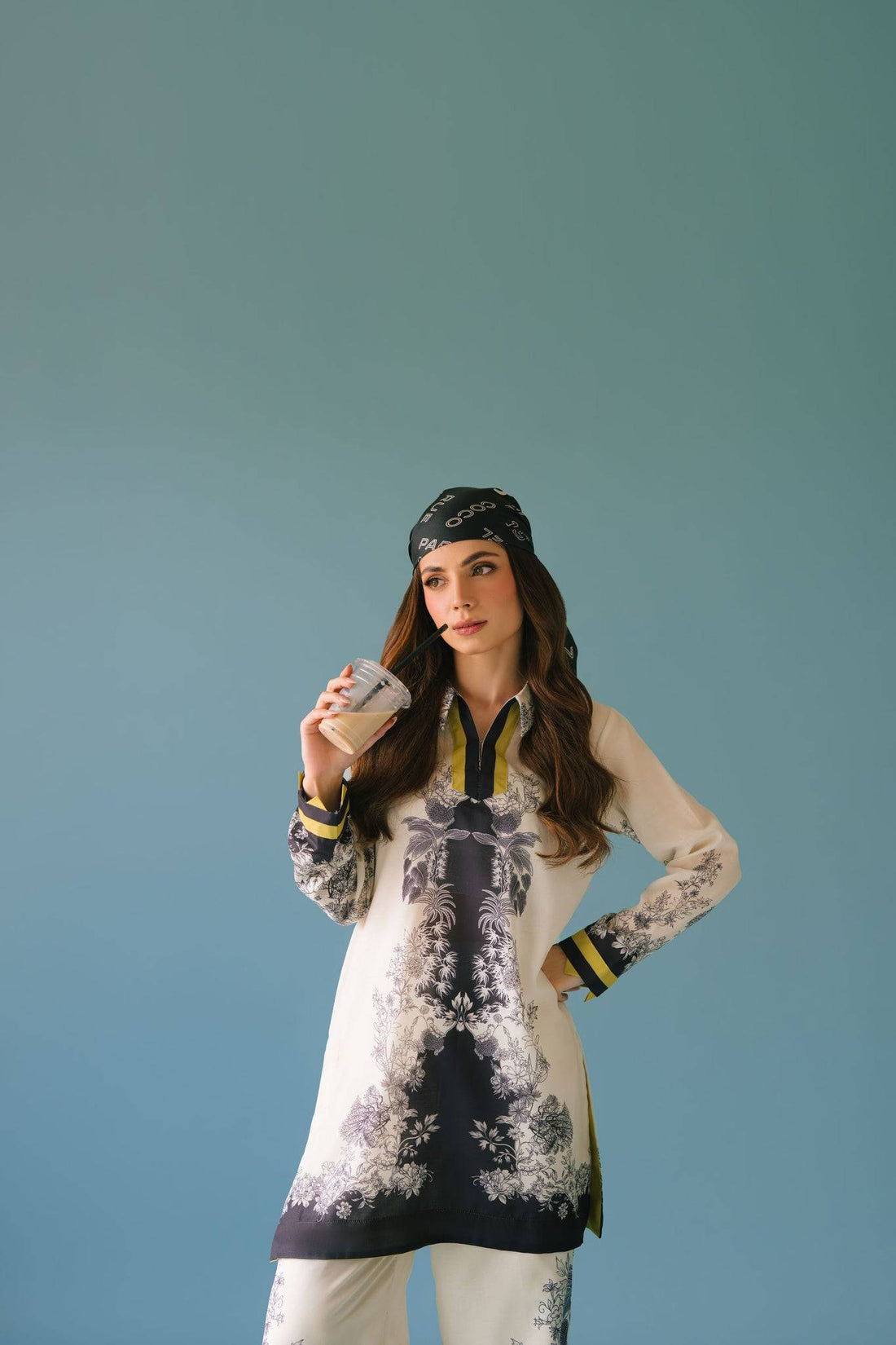 Sammy K | Lawn Pret 25 | Black Star - Pakistani Designer Dress - by Sammy K - Type : Ladies Clothes - 100% Original at Saira Sultan