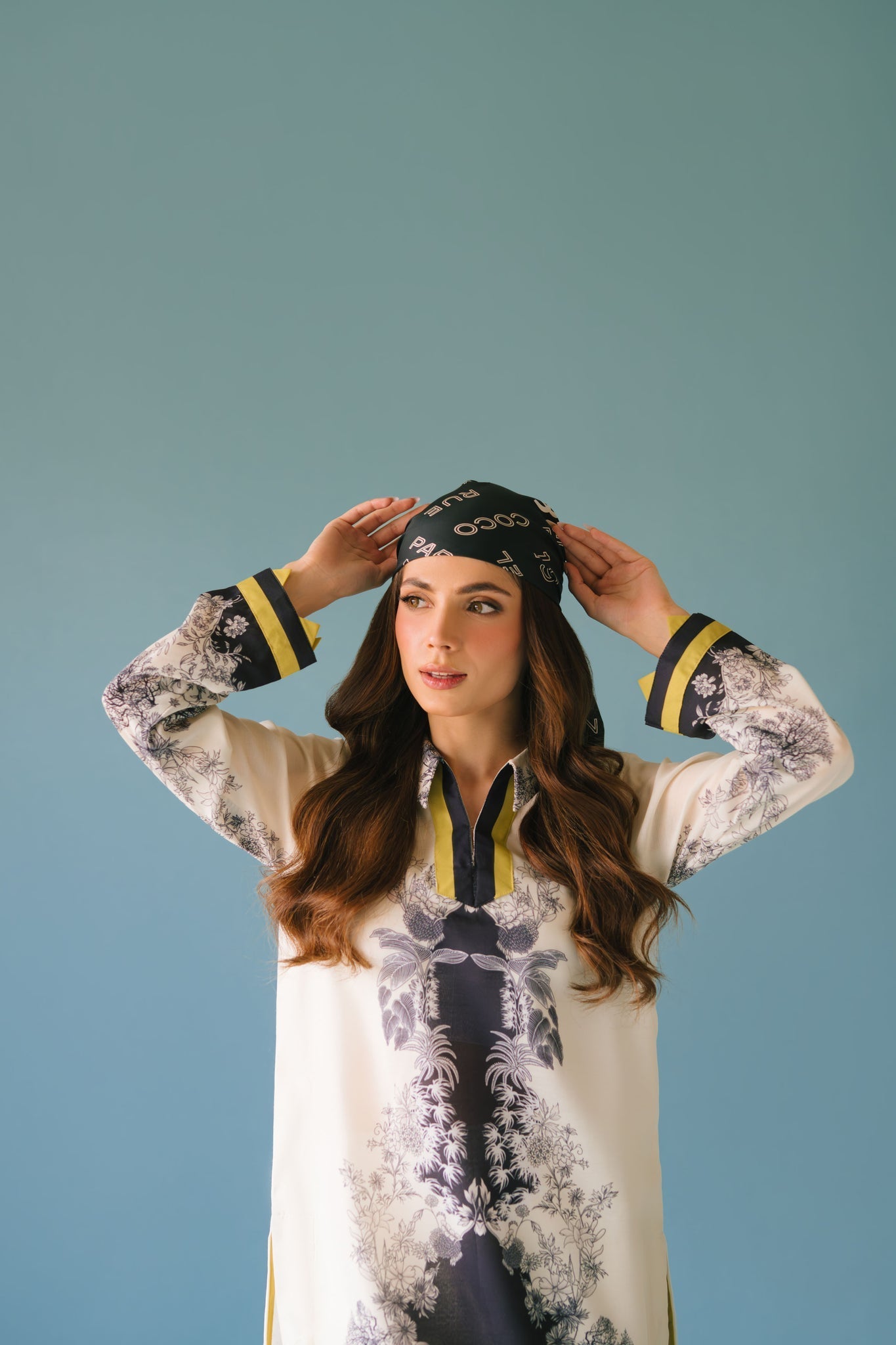 Sammy K | Lawn Pret 25 | Black Star - Pakistani Designer Dress - by Sammy K - Type : Ladies Clothes - 100% Original at Saira Sultan