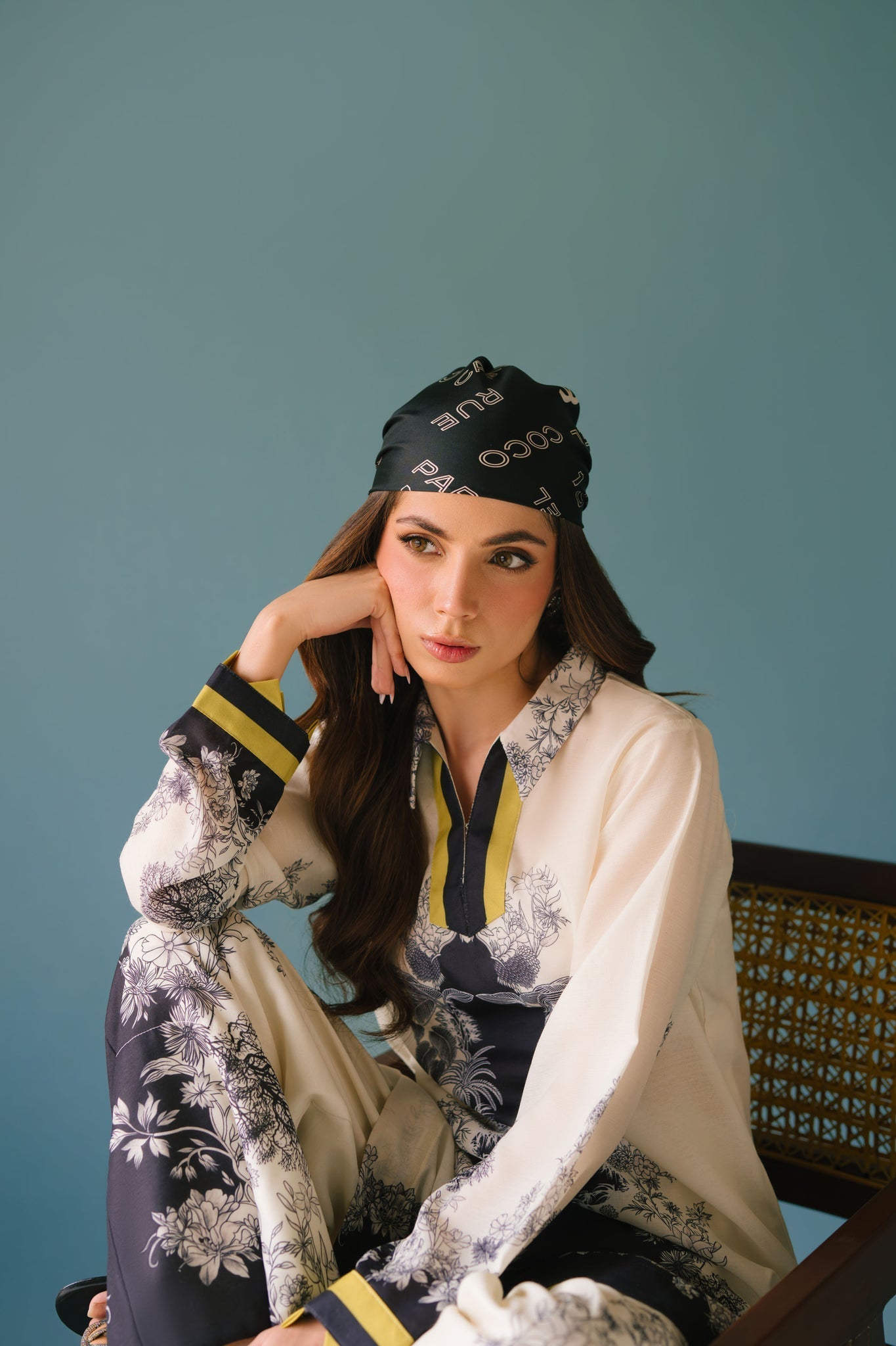 Sammy K | Lawn Pret 25 | Black Star - Pakistani Designer Dress - by Sammy K - Type : Ladies Clothes - 100% Original at Saira Sultan