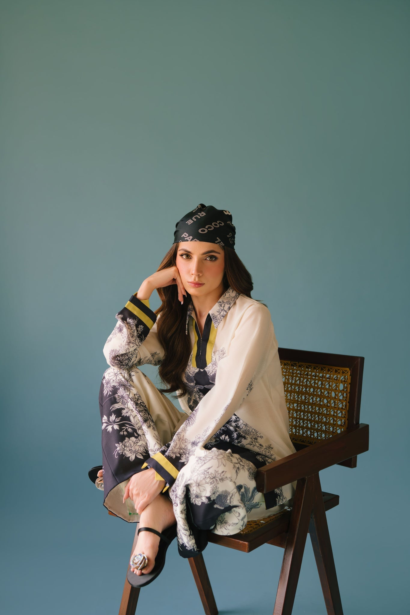 Sammy K | Lawn Pret 25 | Black Star - Pakistani Designer Dress - by Sammy K - Type : Ladies Clothes - 100% Original at Saira Sultan
