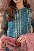 Sahar | Festive Edit Ready to Wear | Serene Teal - RTW L Sea Green Organza