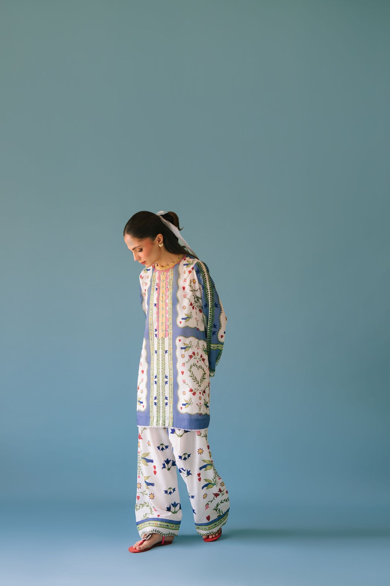 Sammy K | Lawn Pret 25 | flower bud - Pakistani Designer Dress - by Sammy K - Type : Ladies Clothes - 100% Original at Saira Sultan